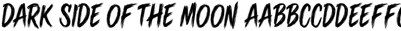 Dark Side of the Moon font