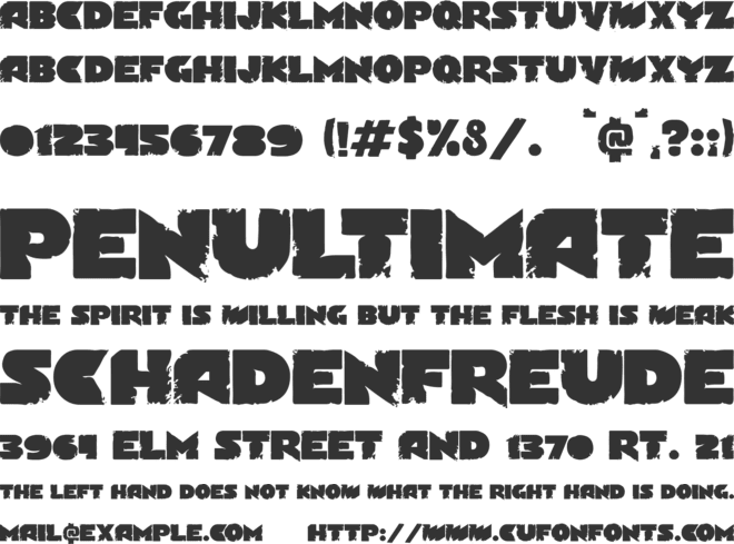 Astralight font preview