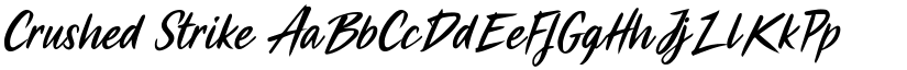 Crushed Strike font download