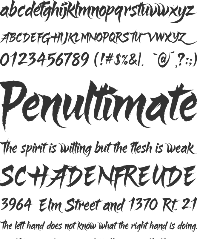 Hoshiko Satsuki font preview