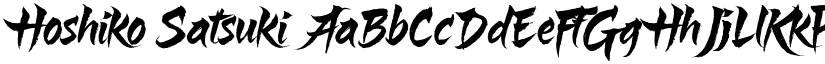 Hoshiko Satsuki font download