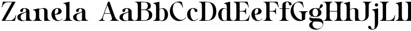 Zanela font
