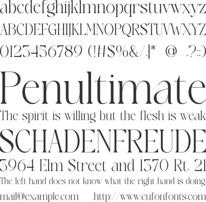 Walkist font preview