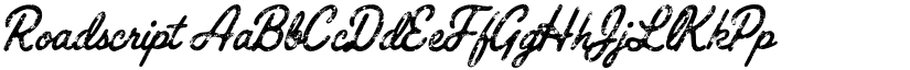 Roadscript font download
