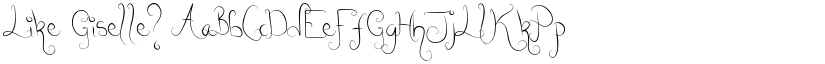 Like Giselle? font