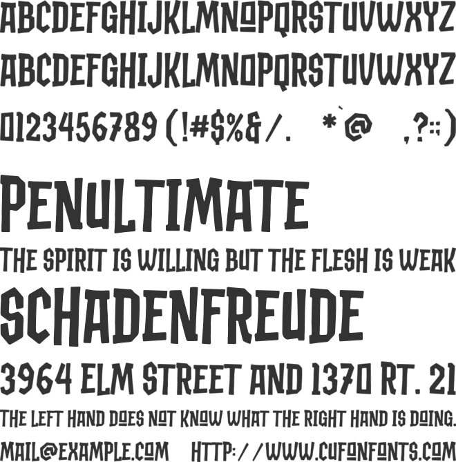 Riot block font preview