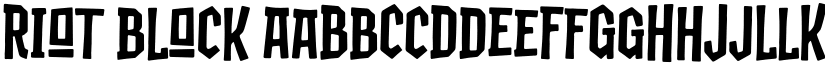 Riot block font