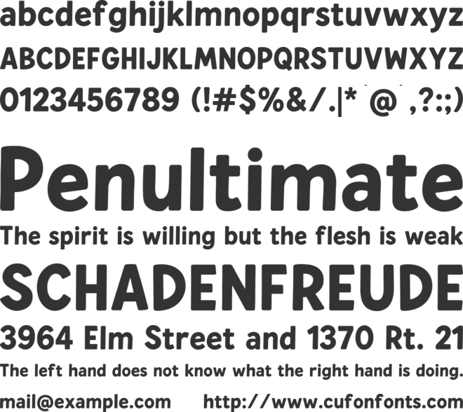 Glekzo font preview