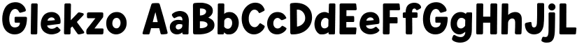 Glekzo font