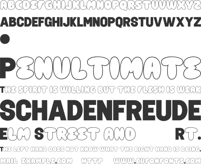 NOISTER font preview