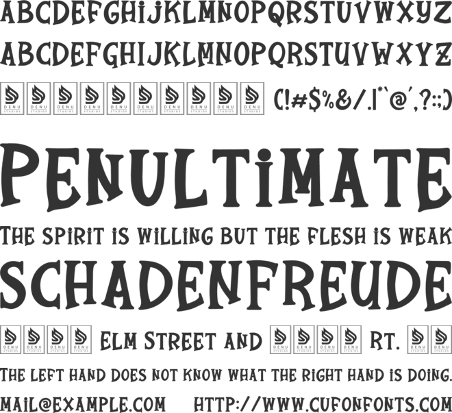 Jingle Cheer font preview