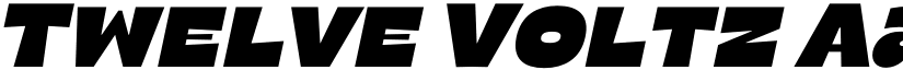 Twelve Voltz font