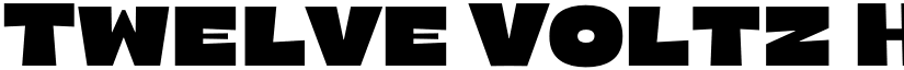 Twelve Voltz Heavy font