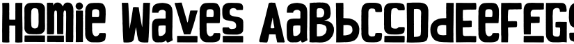 Homie Waves font