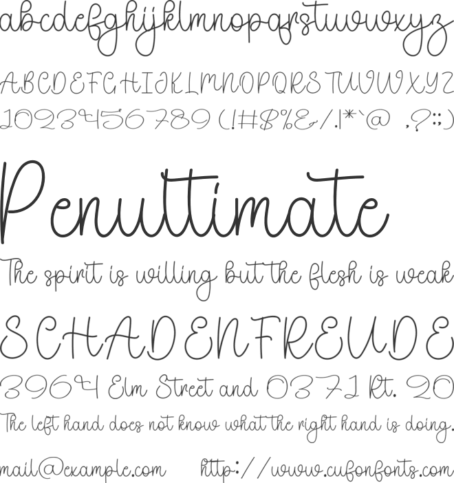 Travel Time font preview