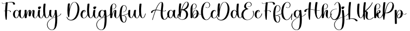 Family Delighful font download