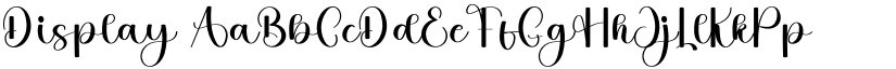 Display font