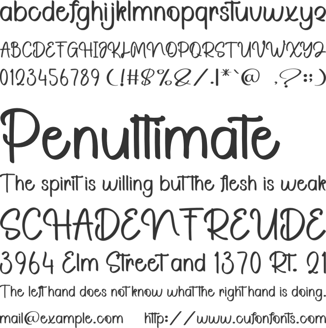Super Boy font preview