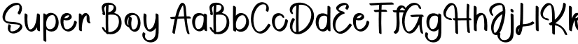Super Boy font download