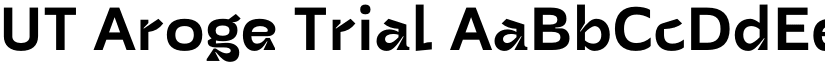 UT Aroge Trial font
