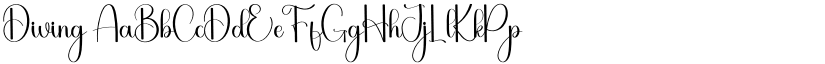 Diving font