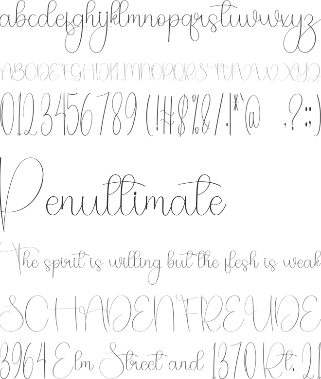 Babykids font preview