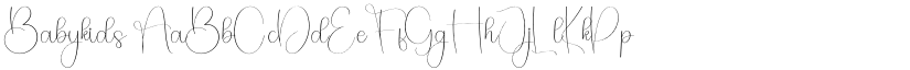 Babykids font