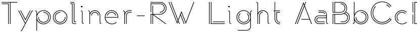 Typoliner-RW Light font
