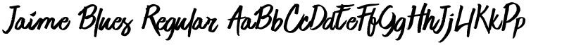 Jaime Blues Regular font