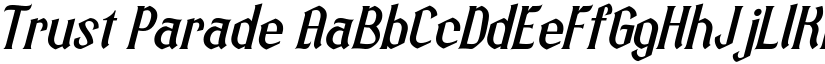 Trust Parade font
