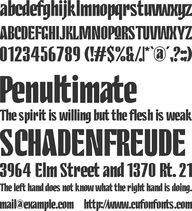Neura Path font preview