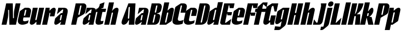 Neura Path font