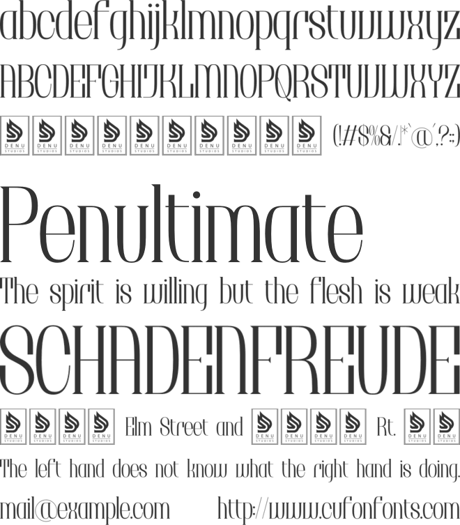 Brunelis Noctelle font preview