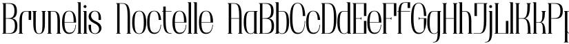 Brunelis Noctelle font