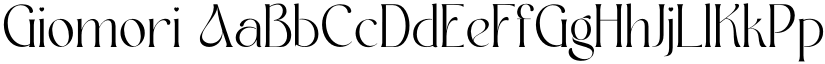 Giomori font