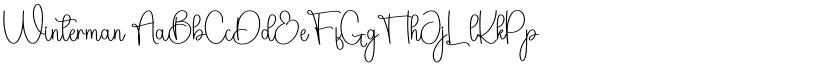 Winterman font