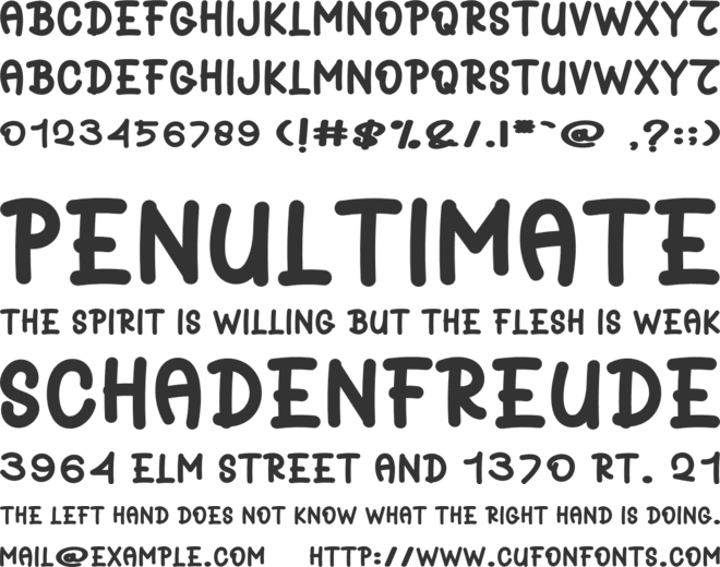Baby Kids font preview