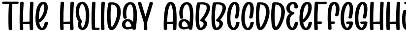 The Holiday font