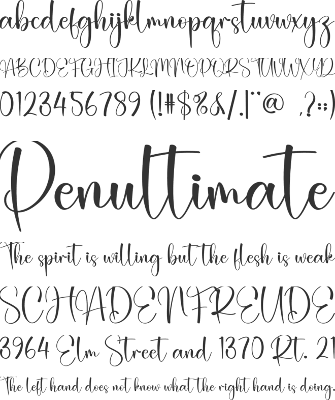 Farmhouse font preview