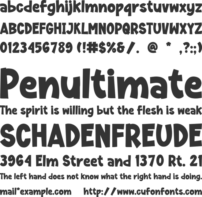 ZURAMBI font preview