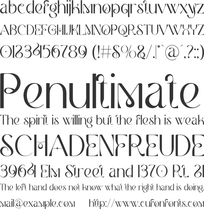 Meslay font preview
