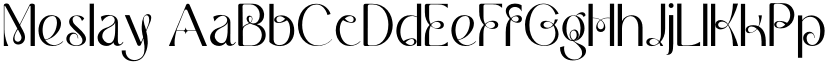 Meslay font