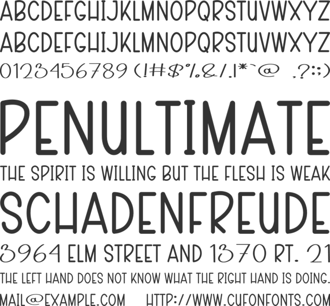 Smart House font preview