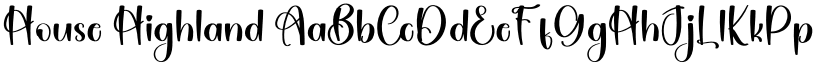 House Highland font