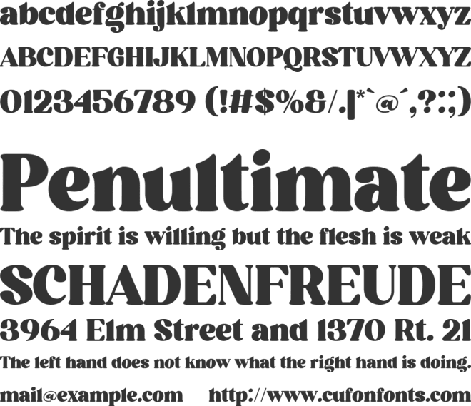 Kindfield font preview