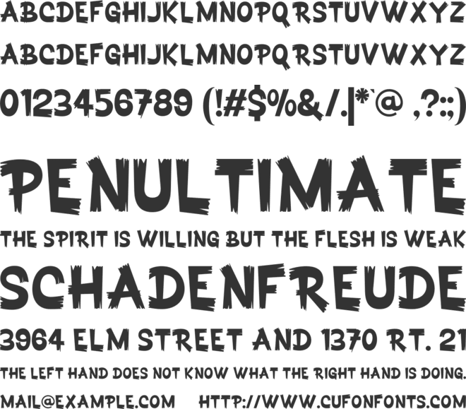 Yomanica font preview