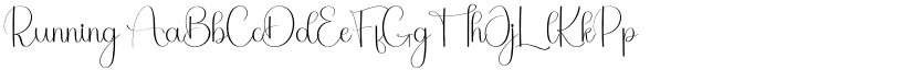 Running font