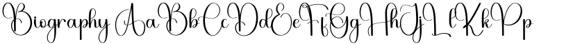Biography font download