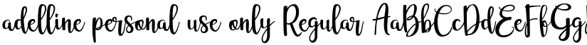 adelline personal use only Regular font