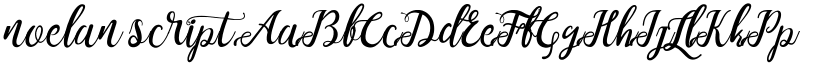 noelan script font